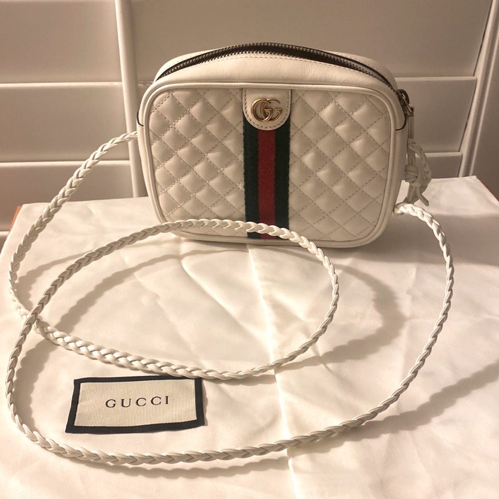 Gucci Camera Trapuntata Mini Quilted Leather Cross Body Bag